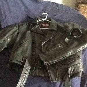 Leather coat